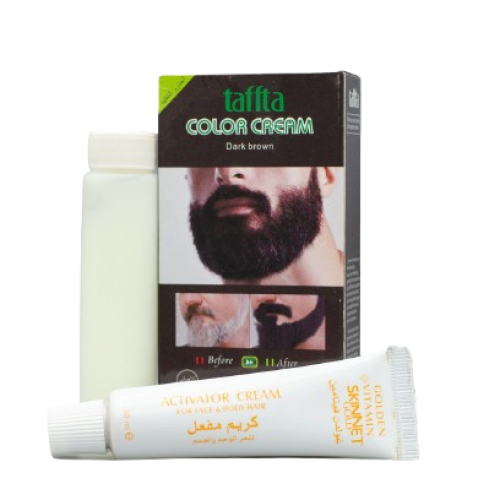 Yardlie Taffta Mustache Color Cream Hairs